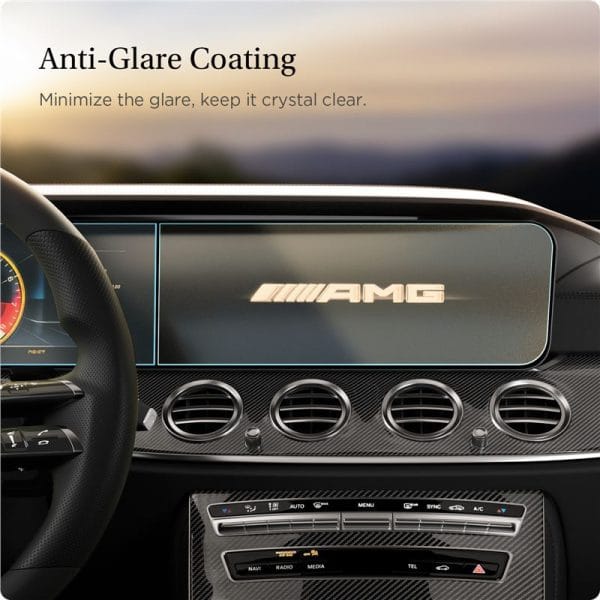 Spigen Mercedes Benz Glass tR EZ Fit Anti Glare Screen Protector 2 Pack-E-Class 2021/2020 (AGL03149) - Image 5
