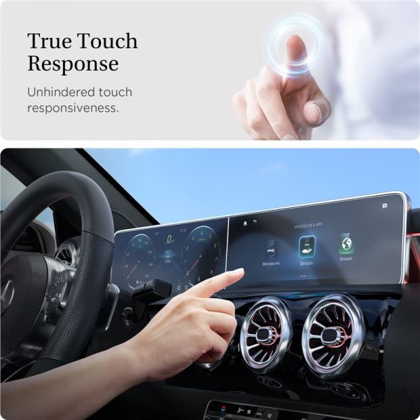 Spigen Mercedes Benz Glass tR EZ Fit Anti Glare Screen Protector 2 Pack-A-Class 2021/2020 (AGL03630) - Image 4