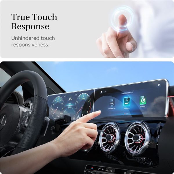 Spigen Mercedes Benz Glass tR EZ Fit Crystal Clear Screen Protector 2 Pack-A-Class 2021/2020 (AGL03631) - Image 4