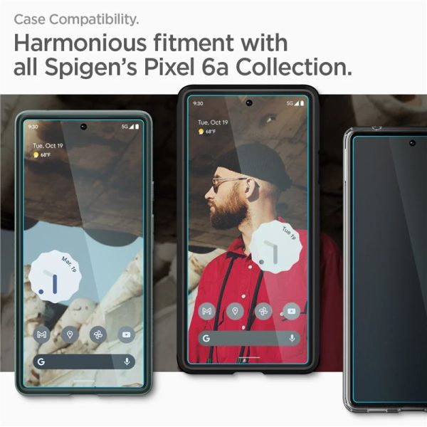 Spigen Glass AlignMaster 2 Pack Clear-Google Pixel 6a (AGL04695) - Image 3