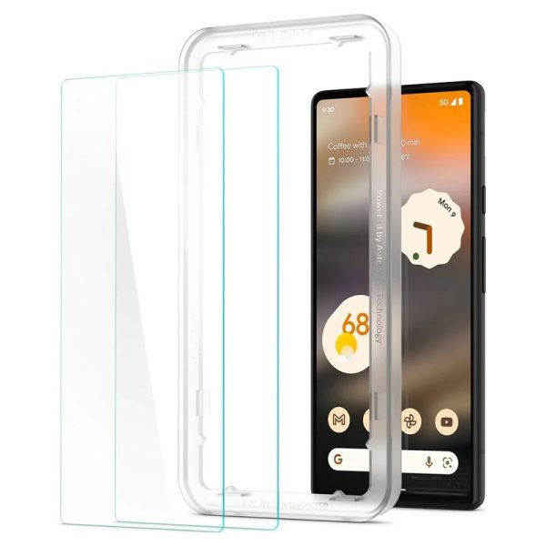 Spigen Glass AlignMaster 2 Pack Clear-Google Pixel 6a (AGL04695) - Image 4