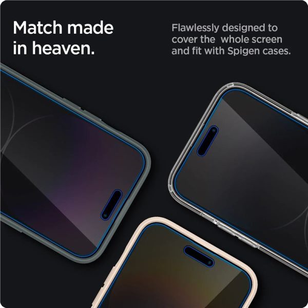 Spigen Glass EZ Fit Privacy 2 Pack-Apple iPhone 14 Pro Max (AGL05203) - Image 4