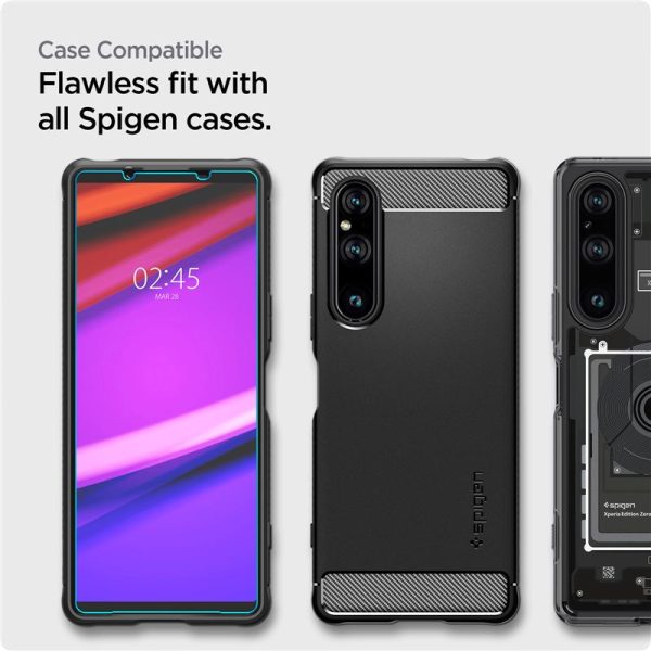 Spigen Glass tR Align Master 2 Pack-Sony Xperia 1 V (AGL06430) - Image 4