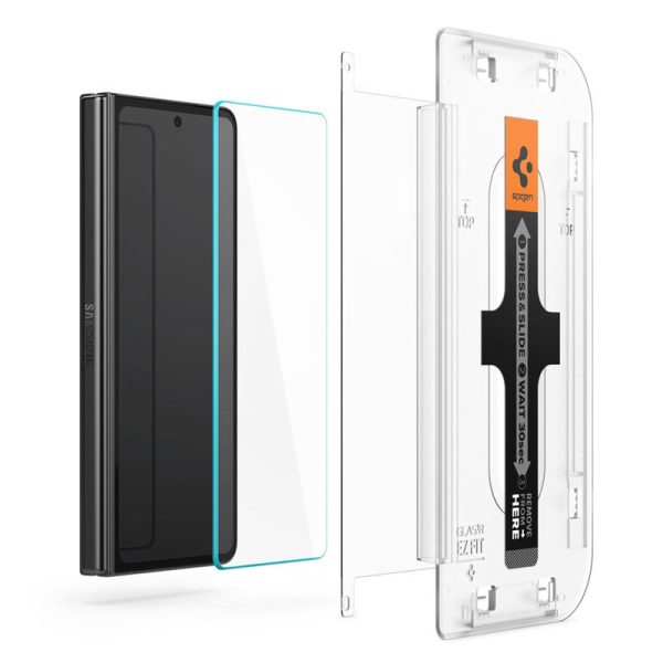 Spigen Glass tR EZ Fit Cover 2 Pack Transparency-Samsung Galaxy Z Fold 5 (AGL06523) - Image 9