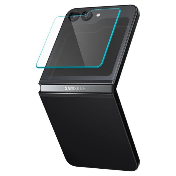 Spigen Glass tR EZ Fit Cover 2 Pack Transparency-Samsung Galaxy Z Flip 5 (AGL06525) - Image 12