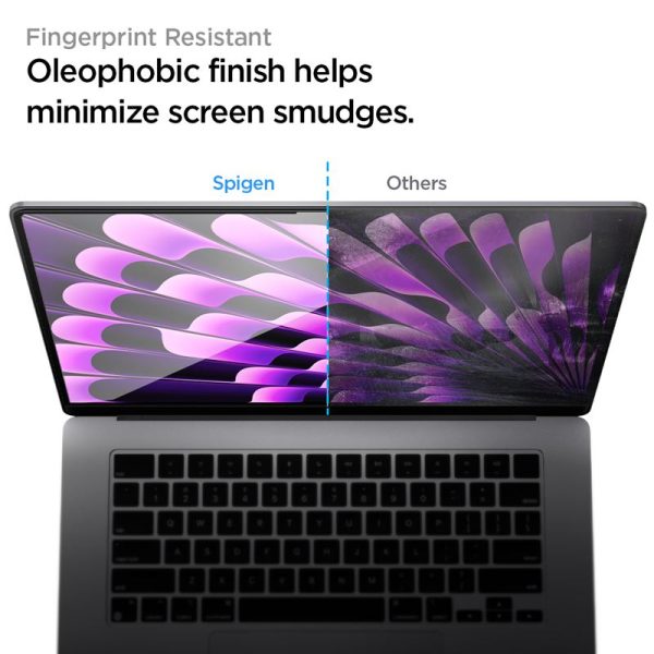 Spigen Glass tR SLIM 1 Pack-MacBook Air 15" M2 2023/M3 2024 (AGL06950) - Image 3