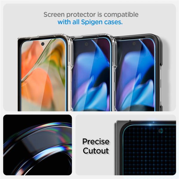 Spigen Glass tR EZ Fit (Cover 2 Pack) transparency-Google Pixel 9 Pro Fold (AGL07873) - Image 4