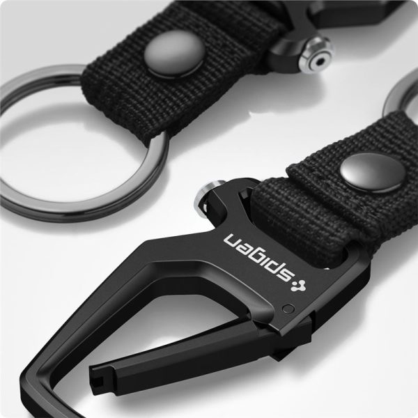 Spigen Carabiner With KeyRing 1 Pack Black (AHP06961) - Image 7