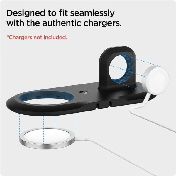 Spigen Magsafe Charger & Apple watch stand 2 in 1 Mag Fit Duo Black (AMP02796) - Image 4