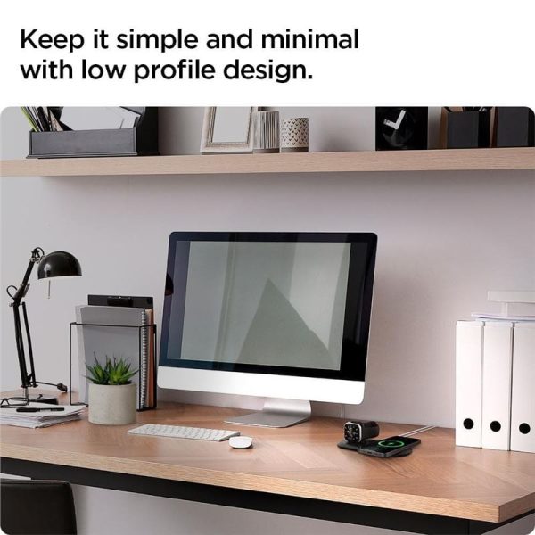 Spigen Magsafe Charger & Apple watch stand 2 in 1 Mag Fit Duo Black (AMP02796) - Image 5