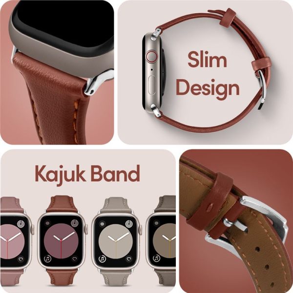 Spigen Kajuk Watch Band Chestnut-Apple Watch 41mm/40mm/38mm (AMP05442) - Image 5