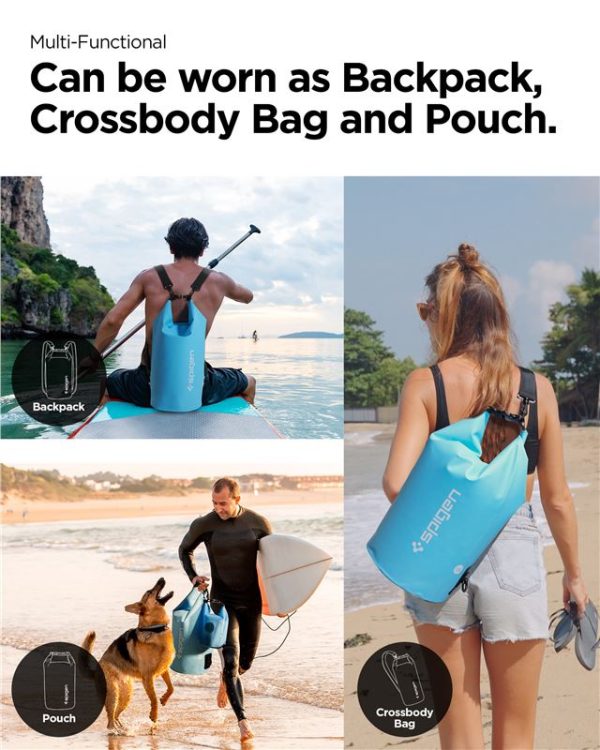 Spigen Aqua Shield WaterProof Dry Bag 20L + 2L A630 Sea Blue (AMP06024) - Image 4