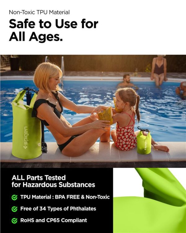 Spigen Aqua Shield WaterProof Dry Bag 20L + 2L A630 cactus Green (AMP06027) - Image 7