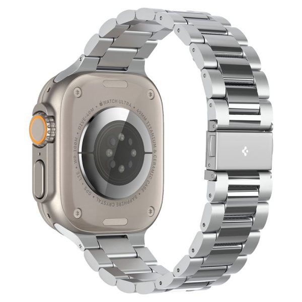 Spigen Modern Fit 316L Band Silver-Apple Watch 49mm/46mm/45mm/44mm (AMP06356) - Image 12