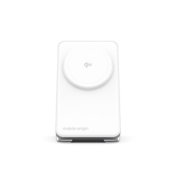 Mobile Origin Qi2 CompactStand 3in1 White/Silver (CMSTQ2-31-WHT) - Image 3