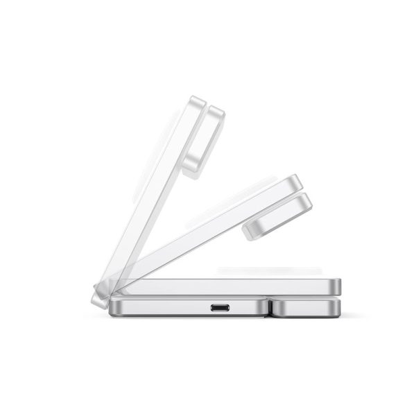 Mobile Origin Qi2 CompactStand 3in1 White/Silver (CMSTQ2-31-WHT) - Image 8