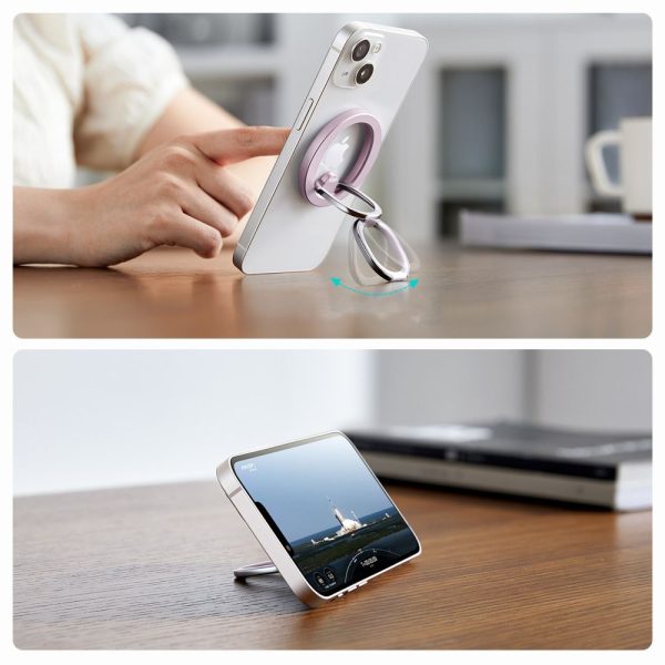 ESR HALOLOCK MAGNETIC MAGSAFE PHONE RING STAND PASTEL PINK - Image 5