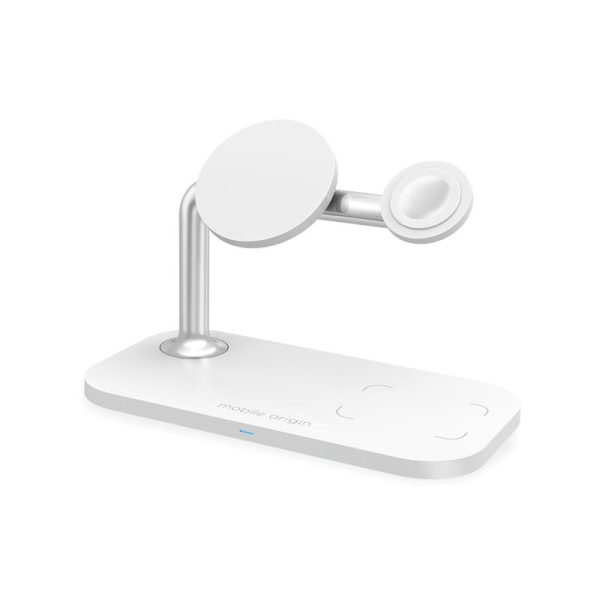 Mobile Origin 3 in 1 Wireless charger White (FRL-WCH-31-WHT) - Image 3