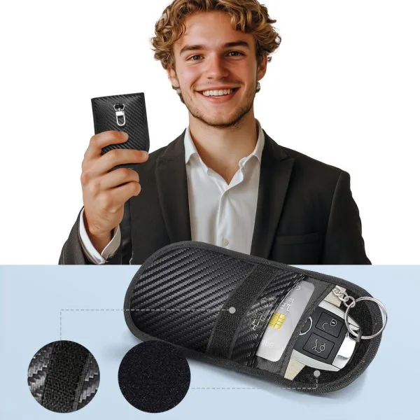 Θήκη Κλειδιών Αυτοκινήτου Tech-Protect KLR100 RFID Signal Blocker Carbon Black - Image 7