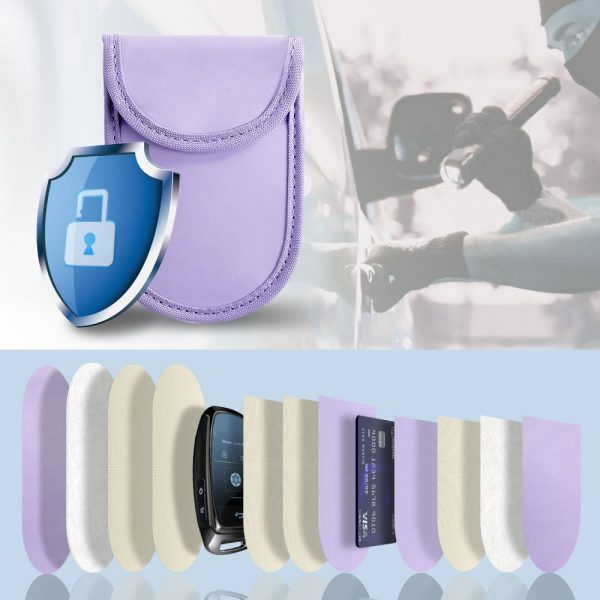 TECH-PROTECT KLR100 POUCH KEYLESS RFID SIGNAL BLOCKER CASE LAVENDER - Image 2