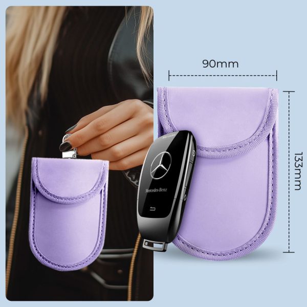 TECH-PROTECT KLR100 POUCH KEYLESS RFID SIGNAL BLOCKER CASE LAVENDER - Image 6