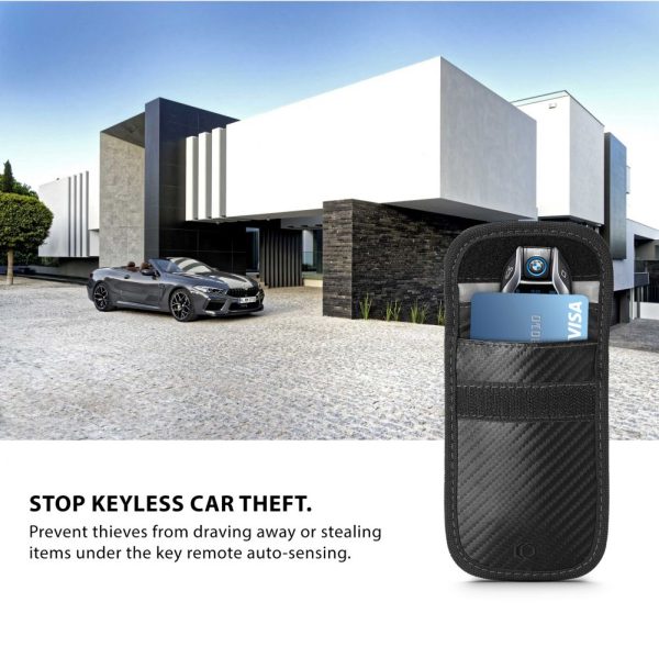 KLATKA FARADAYA TECH-PROTECT V1 KEYLESS RFID SIGNAL BLOCKER CASE CARBON - Image 8