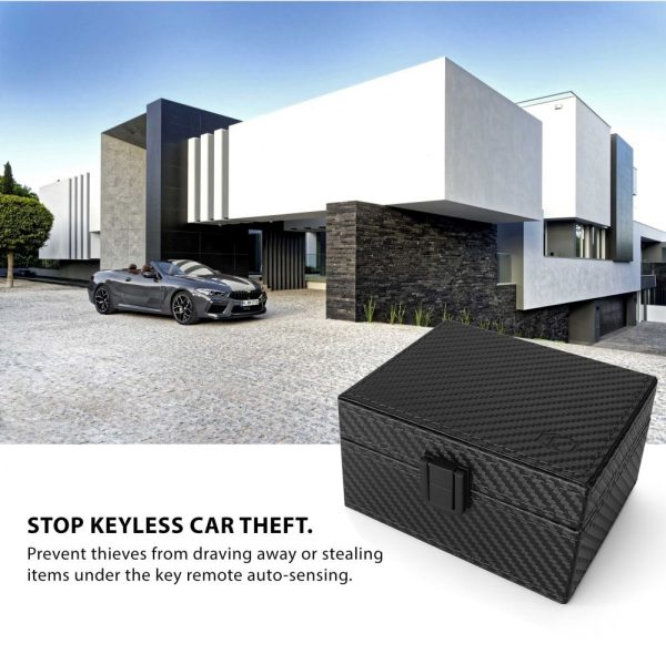 KLATKA FARADAYA TECH-PROTECT V3 KEYLESS RFID SIGNAL BLOCKER BOX CARBON - Image 5