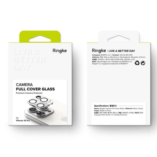 RINGKE CAMERA PROTECTOR 2-PACK IPHONE 15 PRO CLEAR - Image 2