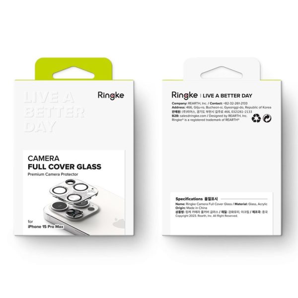 RINGKE CAMERA PROTECTOR 2-PACK IPHONE 15 PRO MAX CLEAR - Image 9