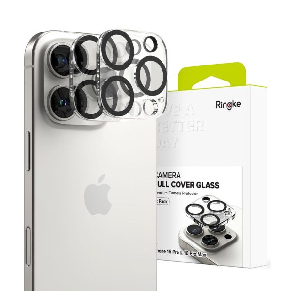 OS?ONA APARATU RINGKE CAMERA PROTECTOR 2-PACK IPHONE 16 PRO / 16 PRO MAX CLEAR