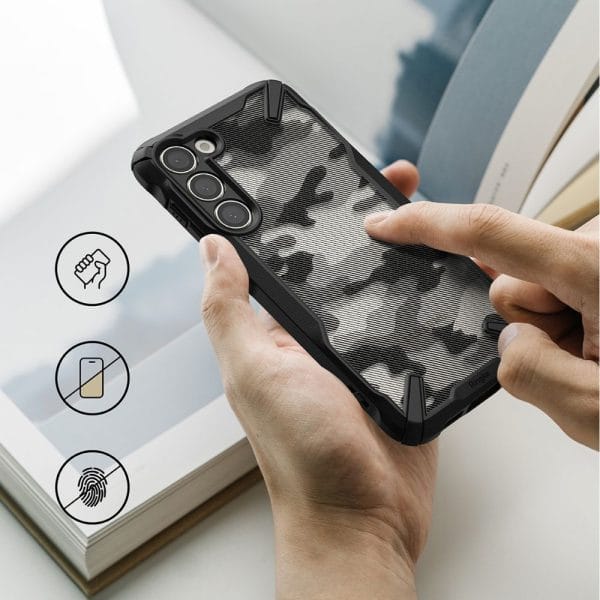 RINGKE FUSION X GALAXY S23+ PLUS CAMO BLACK - Image 9
