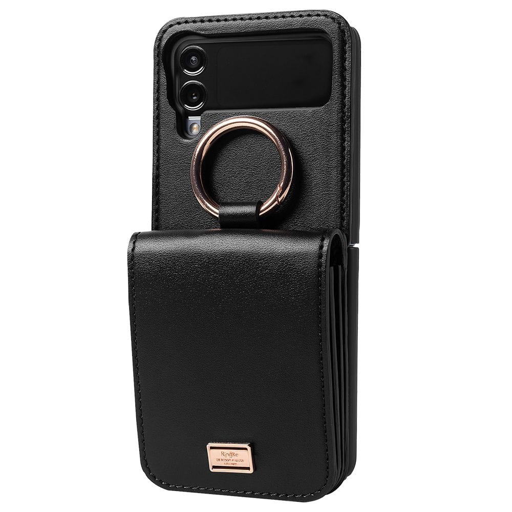 RINGKE SIGNATURE CARD POCKET GALAXY Z FLIP 4 BLACK - Image 2