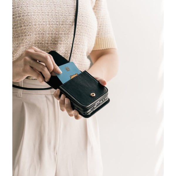 RINGKE SIGNATURE CARD POCKET GALAXY Z FLIP 4 BLACK - Image 8