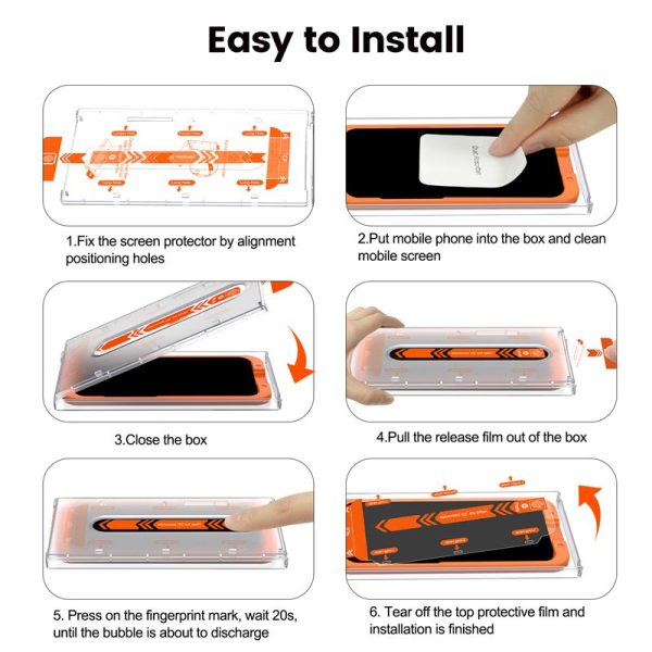 Mobile Origin Screen Guard easy applicator 2 pack-Samsung Galaxy S24+ (SGA-GS24P) - Image 8