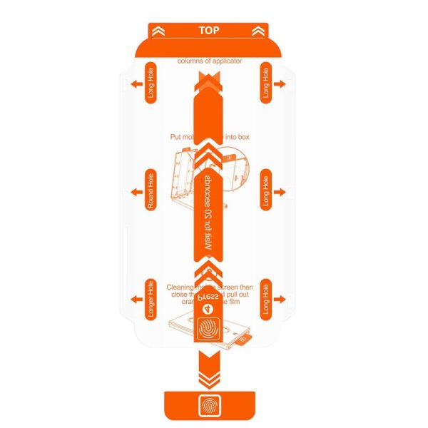 Mobile Origin Orange Screen Guard Spare Glass iPhone 12 Pro/12 (SGA-SP-i12Pro) - Image 2