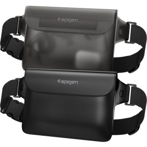 SPIGEN A620 UNIVERSAL WATERPROOF WAIST BAG 2-PACK BLACK