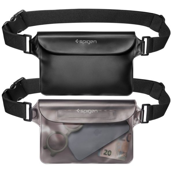 SPIGEN A620 UNIVERSAL WATERPROOF WAIST BAG 2-PACK BLACK (AMP04531) - Image 7