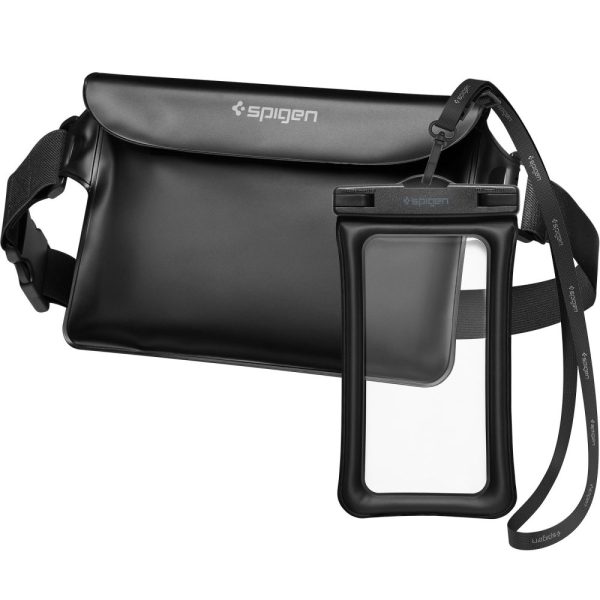 SPIGEN A621 UNIVERSAL WATERPROOF CASE & WAIST BAG BLACK (AMP04533) - Image 2