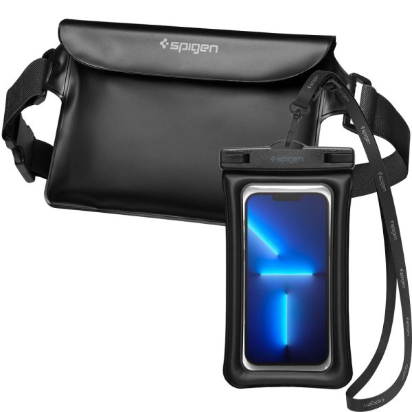 SPIGEN A621 UNIVERSAL WATERPROOF CASE & WAIST BAG BLACK (AMP04533) - Image 7