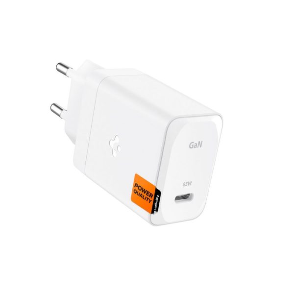 SPIGEN ARCSTATION PRO GAN-651 1-PORT NETWORK CHARGER 65W + TYPE-C CABLE WHITE (ACH05476) - Image 2