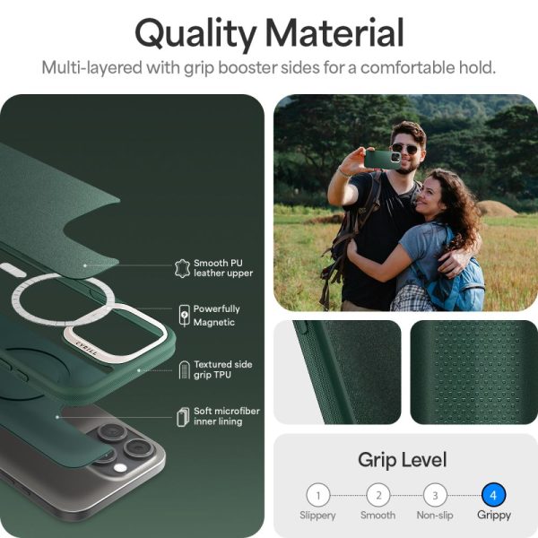 Θήκη Cyrill by Spigen Kajuk Mag Forest Green-Apple iPhone 16 Pro Max (ACS08398) - Image 11