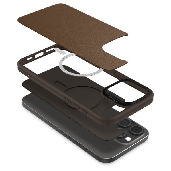 Θήκη Cyrill by Spigen Kajuk Mag Saddle Brown-Apple iPhone 16 Pro (ACS08406) - Image 8