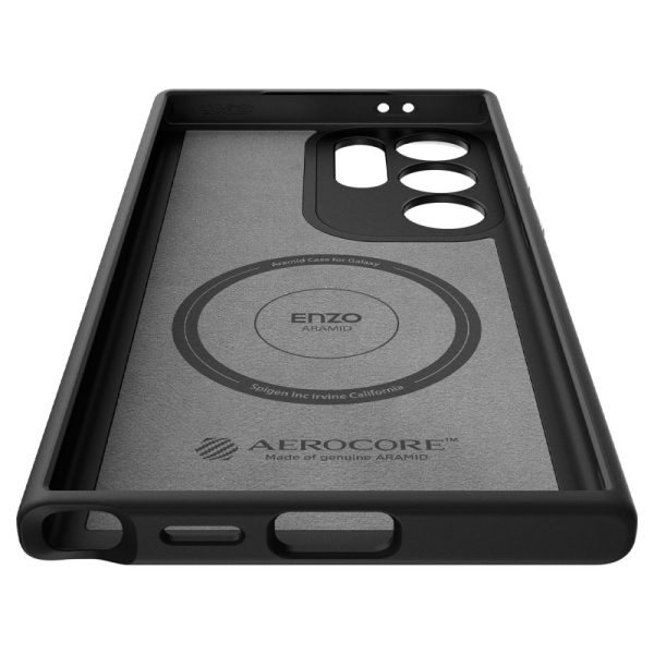 SPIGEN ENZO ARAMID GALAXY S24 ULTRA MATTE BLACK (ACS07289) - Image 9