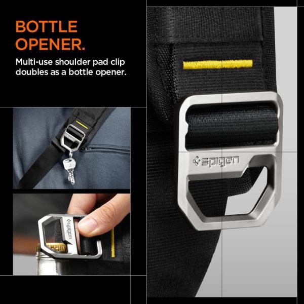 SPIGEN KD410 SLING BAG KLASDEN BLACK (AFA07482) - Image 7