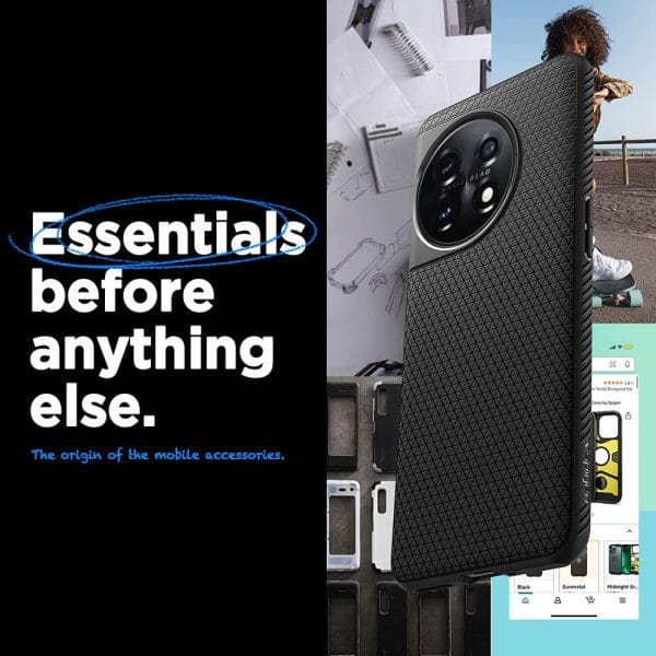 SPIGEN LIQUID AIR ONEPLUS 11 5G MATTE BLACK (ACS05799) - Image 6