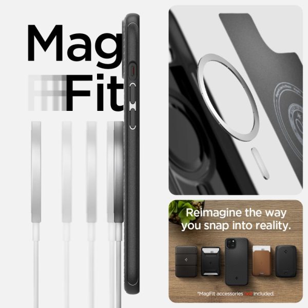 SPIGEN MAG ARMOR MAGSAFE IPHONE 15 MATTE BLACK (ACS06815) - Image 11