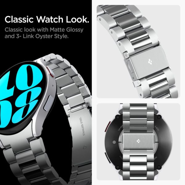 SPIGEN MODERN FIT BAND SAMSUNG GALAXY WATCH 6 (44 MM) SILVER (AMP06498) - Image 4