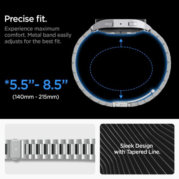 SPIGEN MODERN FIT BAND SAMSUNG GALAXY WATCH 6 (44 MM) SILVER (AMP06498) - Image 5
