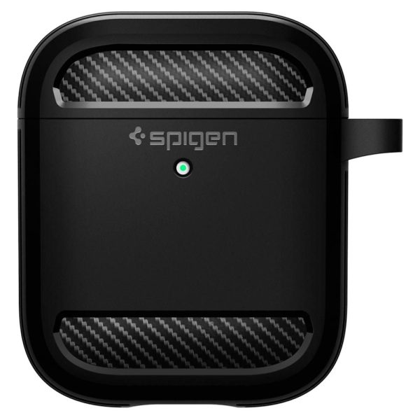 SPIGEN RUGGED ARMOR APPLE AIRPODS MATTE BLACK (ASD01117) - Image 3