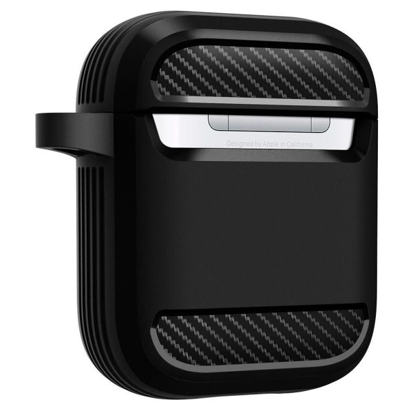 SPIGEN RUGGED ARMOR APPLE AIRPODS MATTE BLACK (ASD01117) - Image 4